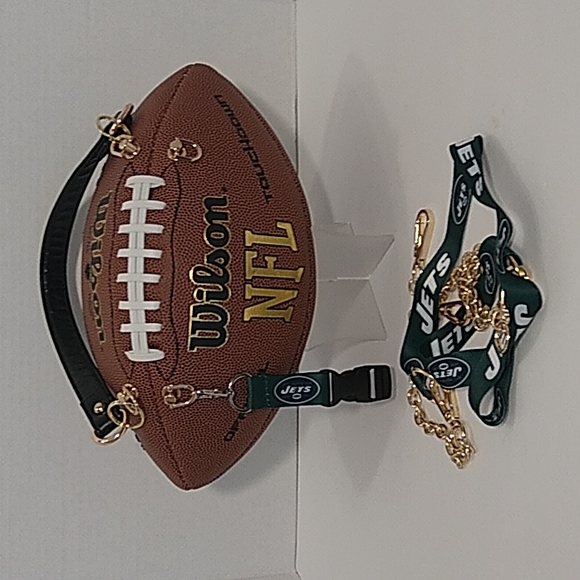HANDMADE Football Purse (NEW YORK JETS) 🏈 - Picture 10 of 17